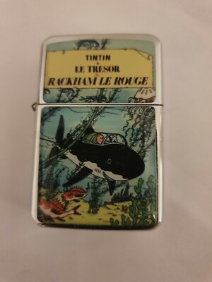 Briquet à essence  Tintin '' le trésor de rackham rouge '' en métal série limitée