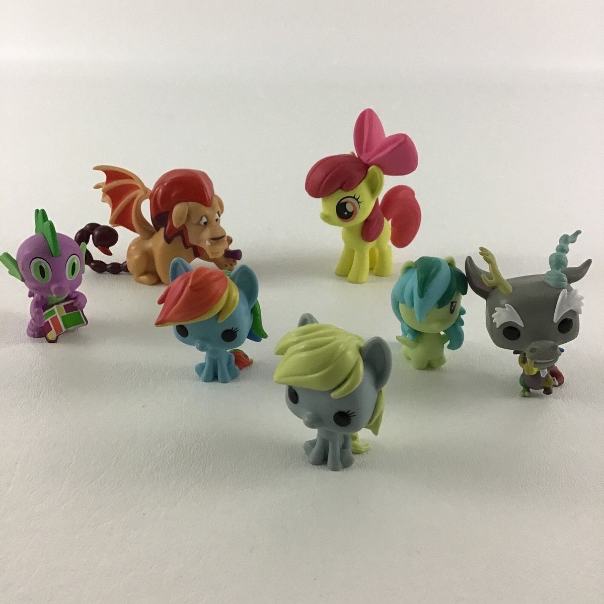 My Little Pony Manny Lion Funko Mini Rainbow Dash Discord Spike Toy Figure  Lot
