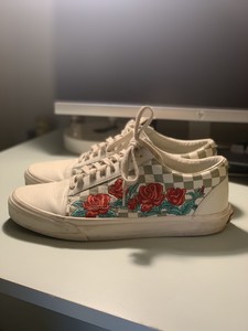 old skool dx rose embroidery