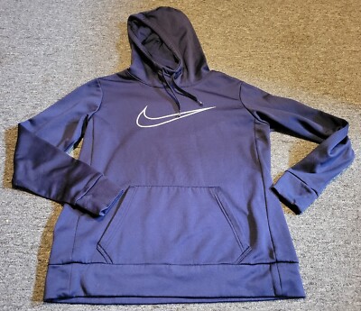 Nike Blue Just Do It Hoodie Size Medium Big Logo On The Back Classic