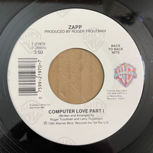 ZAPP More Bounce To The Ounce / Computer Love 45 WB 7-21970 NEW UNPLAYED FUNK - Picture 4 of 4