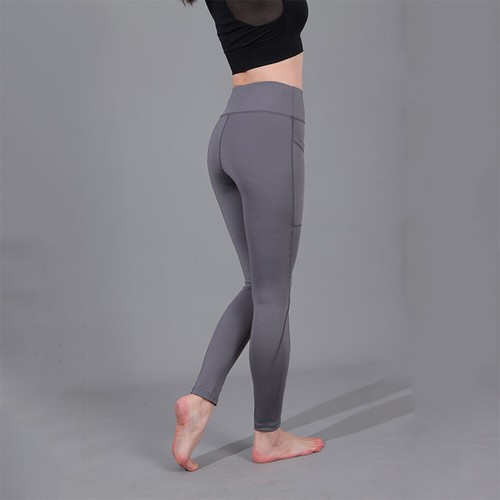Women High Waist Yoga Pants Sports Leggings Pockets Gym Running Fitness Trousers - Picture 7 of 20