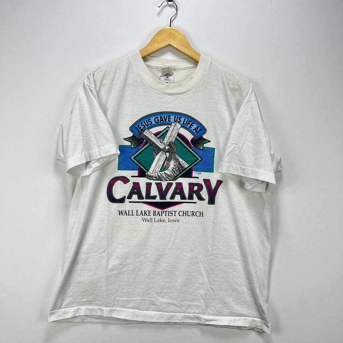 その他ブランド / 90s/Church Of God In Christ/宗教/Tシャツ/--/コットン/WHT/プリント Vintage 90s Jesus Cross Bible Christian Church t shirt XL Single