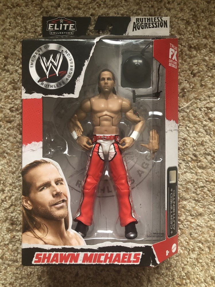 WWE Shawn Michaels Elite Ruthless Aggression Action Figure New Walmart