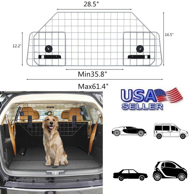 Dog Barrier Adjustable Pet Barrier for Car SUVs Vehicle Heavy Duty Mesh