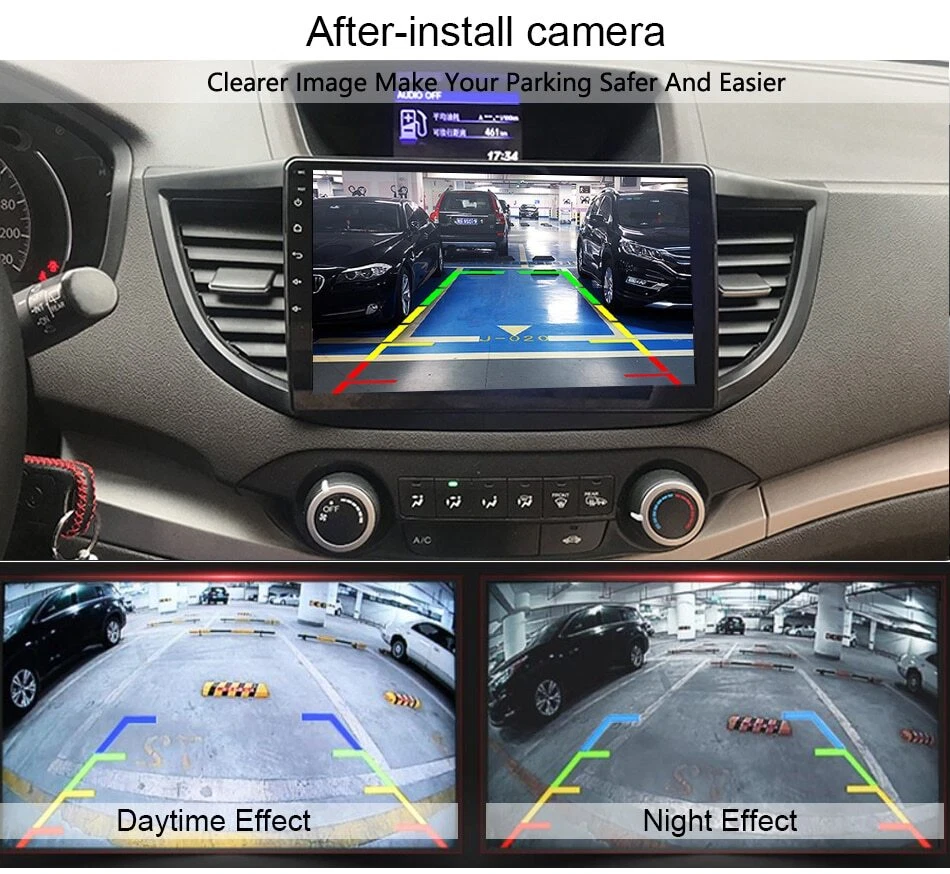 Parking Camera Wide 170° Waterproof Night Vision Car Rear View Reverse Backup - Image 3 of 4