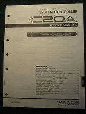 Yamaha C20A System Controller Service Repair Shop Manual Schematics Parts 1992