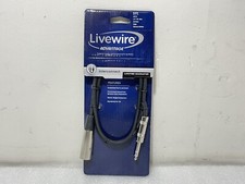 Livewire Advantage  Interconnect Cable  1/4" TRS Male to XLR Male 3 ft. Black