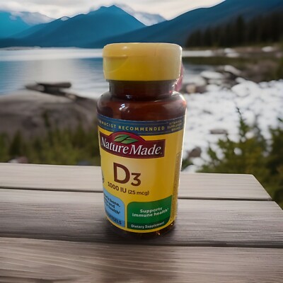 Vitamin D3 1000 IU (25 mcg) Softgels 100 Count EXP: 05/2026