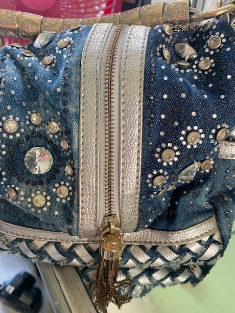 Borsa Jean Saint Laurent con Cristalli