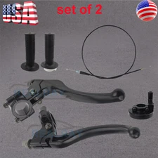 Handlebar Clutch Brake Lever Throttle Grip for Honda Dream Sport CS77 CSA77 CS76