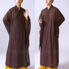 sale Zen Buddhist Meditation Haiqing Robe Kung Fu Long Gown Shaolin Monk Uniform