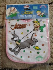 Vintage 1994 The Jetsons Cartoon TV Show NIB Baby Bib, BabyKing Brand
