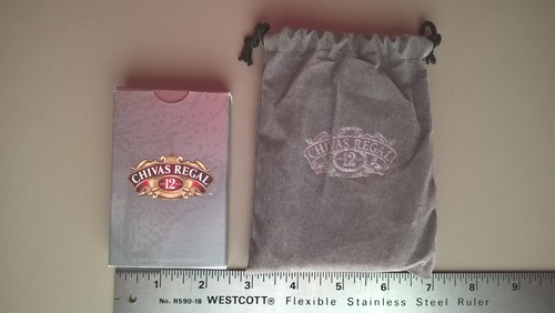 CHIVAS REGAL 12 Deck Playing Cards 2004 Gray Complete Two Jokers Box Bag Nice! - Picture 4 of 12