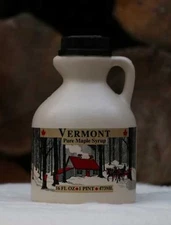 Pint Organic Pure Vermont Maple Syrup Jug