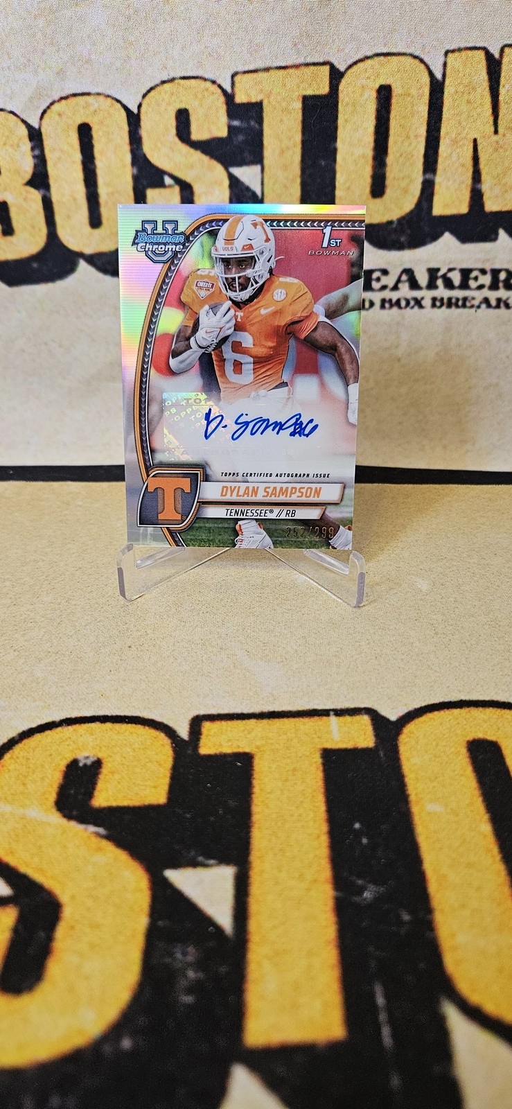 2024 Bowman University Chrome #PA-DSA Dylan Sampson Refractor Auto /299