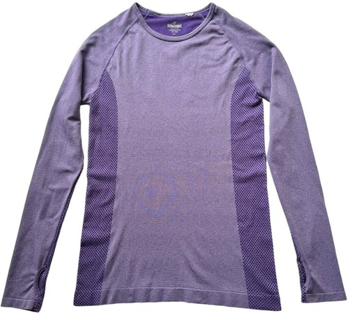 Spalding Pullover Womens size Small Purple Crewneck Athletic Raglan Sleeve Shirt - Picture 2 of 9