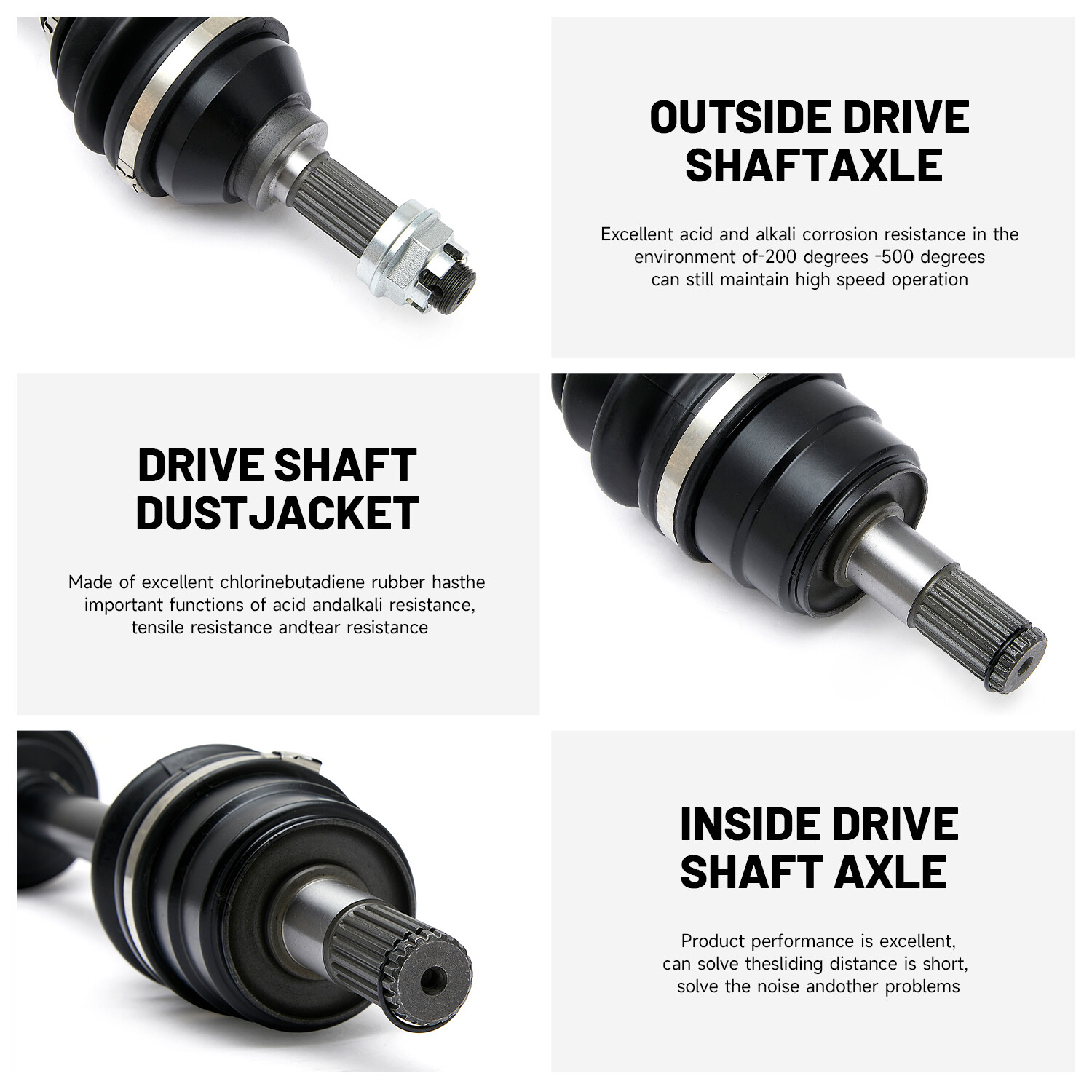 Front CV Axle Drive Shaft for Kawasaki Bayou KLF 400 1993-1999