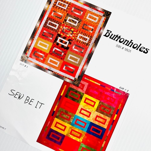 Buttonholes Quilt PATTERN by Sew Be It, Makes TWO Quilt Styles, FQ Friendly - Picture 4 of 7