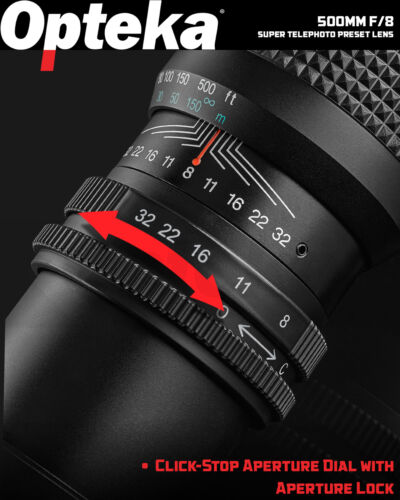 Opteka 500mm/1000mm Telephoto Lens for Olympus M43 OM-D OM-5 OM-1 E-M1X E-M10 - Picture 4 of 12