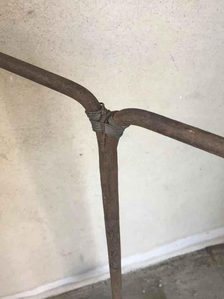 PORTE VELO ANCIEN GARAGE FER FORGE 1920 EROICA BICI NO CYCLES PEUGEOT - Photo 3/4