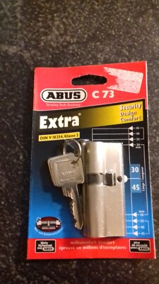 Abus Schließzylinder C 73 EXTRA  30-45 NEU , OPV ,Mit 3 Schlüssel