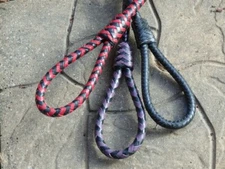 NEW RUG BEATER Leather Riding Crop Quirt Equestrian - STICK BULLWHIP