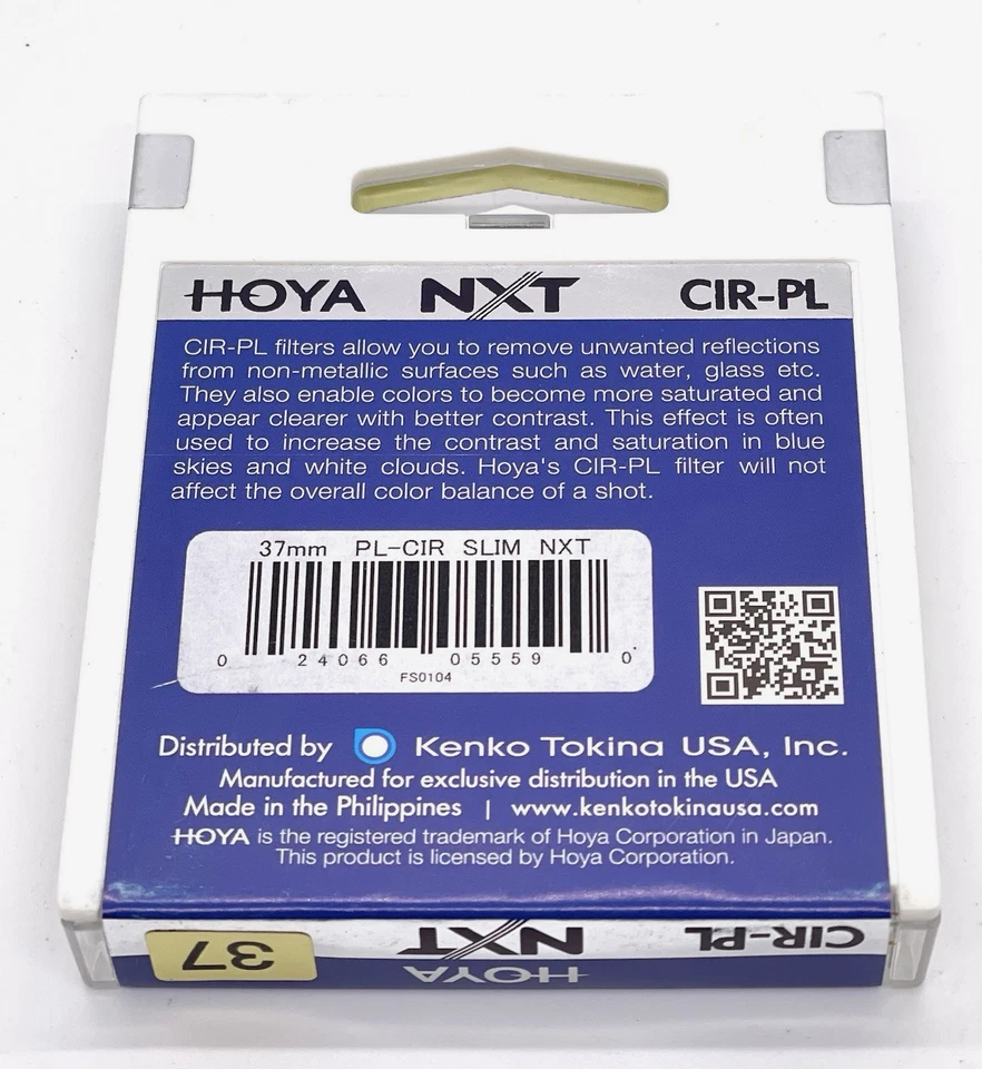 Hoya 37mm NXT Circular Polarizer Filter W/ High-Transparency Optical Glass - Image 2 of 3