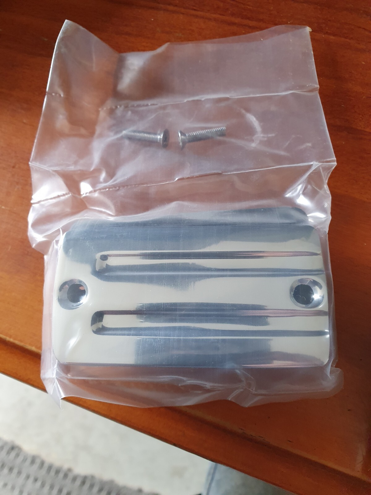 Harley Chrome Master cylinder cover Fits early models eBay