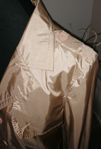 Trenchcoat Regenmantel Hammer Teil in Gold 34-36 ausverkauft ! - Bild 15 von 16