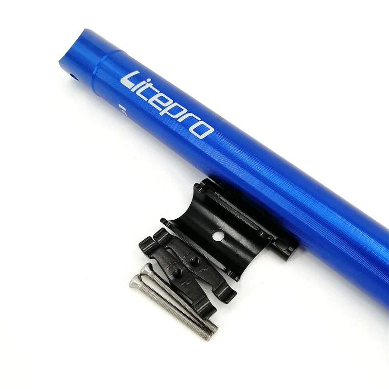 Bicicleta plegable Litepro 33,9 mm para tija de sillín de bicicleta Dahon 412 tija de sillín rosa Foto 4 de 4