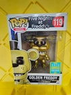 Funko Pop Golden Freddy FNAF #119 Box Damaged Summer Con Exclusive