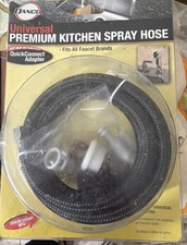 Danco 10340 Premium Kitchen Side Spray Sprayer Hose with Multibrand Adapters