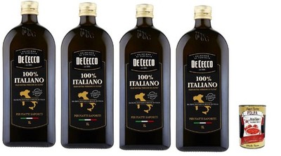 De Cecco Olivenöl Extra Vergine 4x1L Fruchtig Kaltgepresst +Polpa