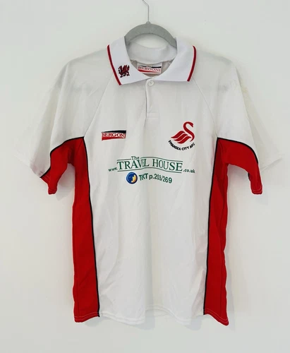 Vintage Swansea City 2001 - 2002 Football Shirt Bergoni Size 34/36
