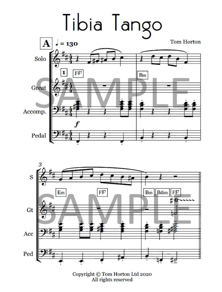 TOM HORTON - Theatre Organ Originals BOOK [NEW] - Image 3 of 4