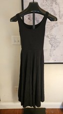 NWT Quince Women's XS Tencel Jersey Fit Flare Dress Black