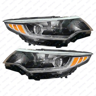 For 2016 2017 2018 Kia Optima Headlight Assembly w/ LED DRL Left Right 2pc Pair - Bild 1 von 4