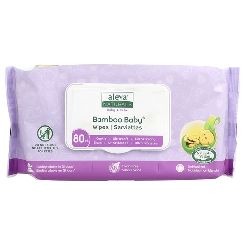Bamboo Baby® Wipes, 80 Wipes