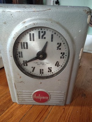 Vintage Montgomery M-123 Industrial School Master Bell Timer Clock - Working...