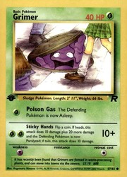 Grimer 57/82 Team Rocket 1st Edition Common