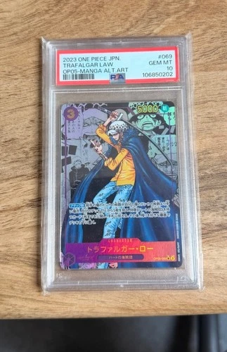 Trafalgar Law Manga One Piece Card Japanese PSA 10 OP05-069