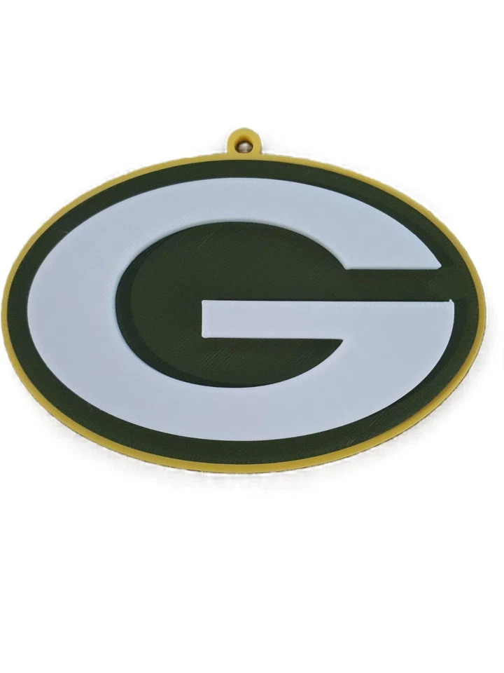 Green Bay Packers Ornament Car Accessory Rearview Mirror Door Hanger 25 Pack - Image 2 of 3