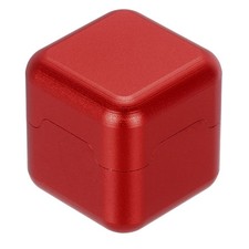 Billiard Magnetic Chalk Holder Aluminum Pool Chalk Holder Billiards Case, Red