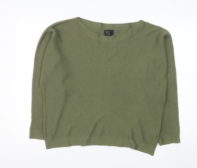 Editor's Cut Damen Pullover Pulli grün Größe 18 U-Boot-Ausschnitt