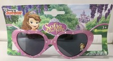 Sofia the First Girls Sunglasses Pink Hearts W Rhinestones Purple Pink Frames