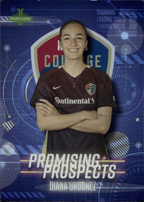 #ad 2022 Parkside NWSL Promising Prospects Blue Diana Ordoñez Card #5 $0.99