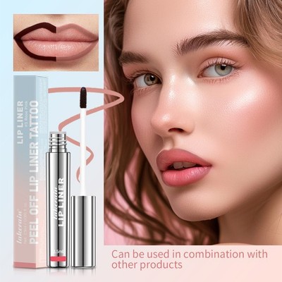 Peel Off Lip Liner Tattoo - Matte Long Lasting Waterproof Lip Stain - No Smudge
