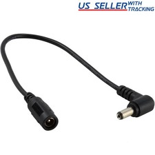 DC Power Right Angle Power Extension 5.5mm x 2.1mm for CCTV Camera DVR