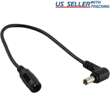 DC Power Right Angle Power Extension 5.5mm x 2.1mm for CCTV Camera DVR